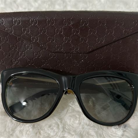 gucci gg 3739|GUCCI Cat Eye Sunglasses GG 3739/S Black .